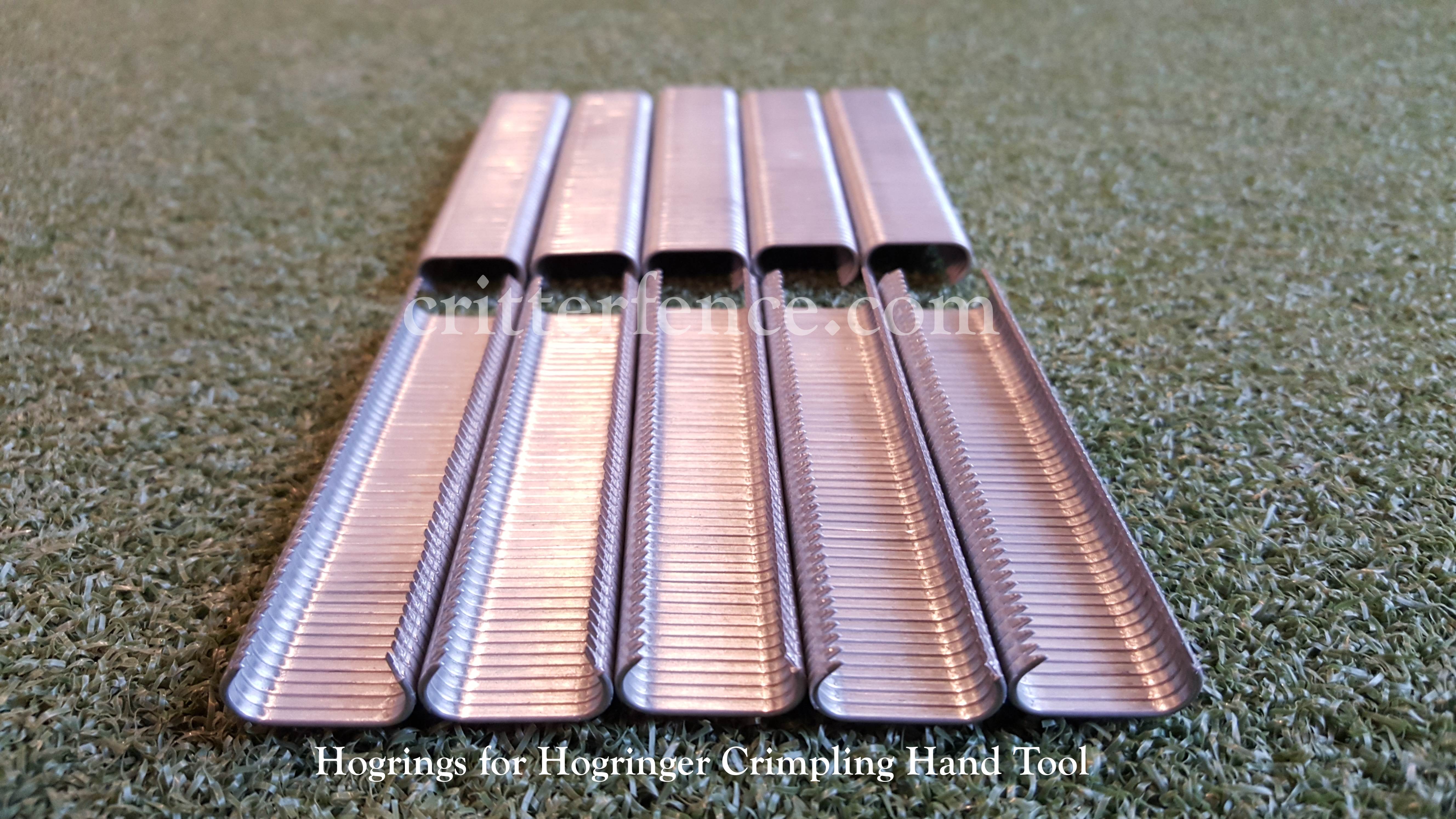 COLLATED Details about   HOG RING TOOL AND 9/16 STAINLESS STEEL HOG RINGS 2500 