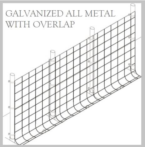 Fence Kit O48g (7 x 100 All Metal 1.0 Grid) SILVER - 685248509357gnew