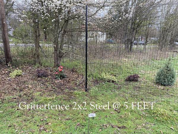 Critterfence Black Steel 2 Inch Square Grid 8 x 100 - 